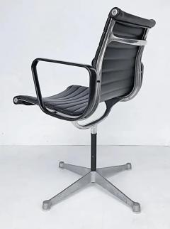 Charles Ray Eames Eames Herman Miller Aluminum Group EA108 Swivel Chairs Leather - 3502429