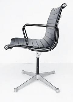 Charles Ray Eames Eames Herman Miller Aluminum Group EA108 Swivel Chairs Leather - 3502434