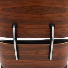 Charles Ray Eames Eames Lounge Chair and Ottoman in Rosewood and Black Leather Herman Miller - 4526323