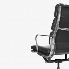 Charles Ray Eames Eames Soft Pad Executive Chairs in Gray Leather for Herman Miller - 2331265