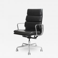 Charles Ray Eames Eames Soft Pad Executive Chairs in Gray Leather for Herman Miller - 2333055