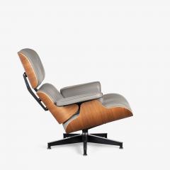 Charles Ray Eames Eames Tall Lounge Chair Ottoman in Smoke Leather Walnut by Herman Miller - 4220053