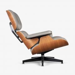 Charles Ray Eames Eames Tall Lounge Chair Ottoman in Smoke Leather Walnut by Herman Miller - 4220056