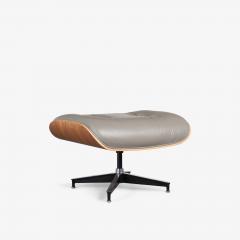 Charles Ray Eames Eames Tall Lounge Chair Ottoman in Smoke Leather Walnut by Herman Miller - 4220057