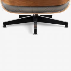 Charles Ray Eames Eames Tall Lounge Chair Ottoman in Smoke Leather Walnut by Herman Miller - 4220059