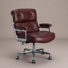 Charles Ray Eames Eames Time Life Executive Chair in Original Bordeaux Leather by Herman Miller - 4730280