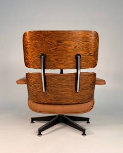Charles Ray Eames Early 3rd Generation Eames Lounge Chair and Ottoman in Rosewood Tan Leather - 4375283