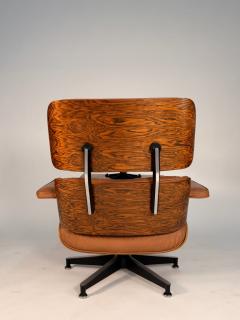 Charles Ray Eames Early 3rd Generation Eames Lounge Chair and Ottoman in Rosewood Tan Leather - 4375285