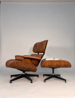 Charles Ray Eames Early 3rd Generation Eames Lounge Chair and Ottoman in Rosewood Tan Leather - 4375288