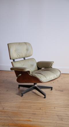 Charles Ray Eames Herman Miller Eames Lounge Chair and Ottoman Sage Green Leather 1963 - 4825093