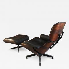 Charles Ray Eames Magnificent Rare Brazilian Rosewood Eames Lounge Chair and Ottoman Mid Century - 3467550