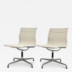 Charles Ray Eames Pair Eames Aluminum Group Swivel Chairs for Herman Miller Vitra Italy - 4713981