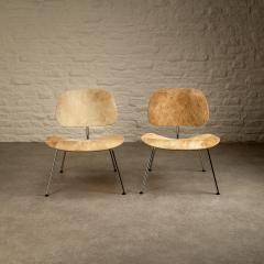 Charles Ray Eames Pair of Eames LCM Chairs in Calf s Skin for Vitra  - 3298262