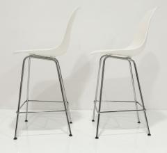 Charles Ray Eames Pair of Eames Molded Fiberglass Counter Stools by Herman Miller - 3719703