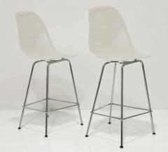 Charles Ray Eames Pair of Eames Molded Fiberglass Counter Stools by Herman Miller - 3719707