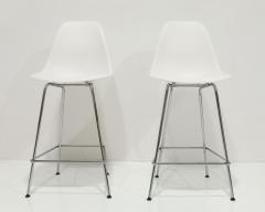 Charles Ray Eames Pair of Eames Molded Fiberglass Counter Stools by Herman Miller - 3719711