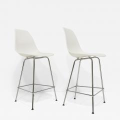 Charles Ray Eames Pair of Eames Molded Fiberglass Counter Stools by Herman Miller - 3720777