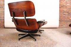 Charles Ray Eames Pair of Vintage Rosewood Eames 670 Lounge Chairs with Ottoman - 421544