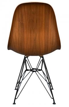 Charles Ray Eames Set of 8 Mid Century Modern Walnut Wood Shell Dining Chairs by Charles Eames - 2656746