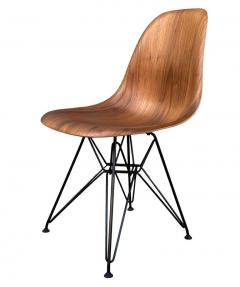 Charles Ray Eames Set of 8 Mid Century Modern Walnut Wood Shell Dining Chairs by Charles Eames - 2656747