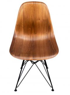 Charles Ray Eames Set of 8 Mid Century Modern Walnut Wood Shell Dining Chairs by Charles Eames - 2656750