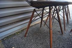 Charles Ray Eames Set of Six Wire Chairs with Dowel Legs and Bikini Pad by Charles Ray Eames - 3360119
