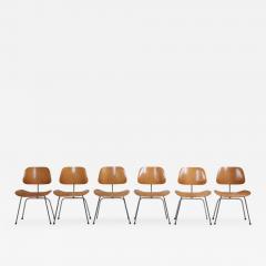 Charles Ray Eames Set of Six matched and early Charles Eames DCM Dining Chairs for Herman Miller - 800432