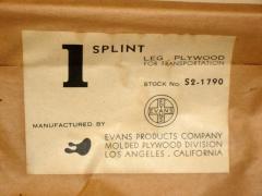 Charles Ray Eames Six Wrapped Charles Eames Evans Products Leg Splints 1942 Mid Century - 570463