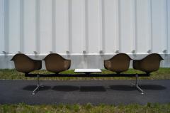 Charles Ray Eames Tandem Four Shell Seating with Table by Charles and Ray Eames for Herman Miller - 106690