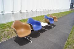 Charles Ray Eames Tandem Four Shell Seating with Table by Charles and Ray Eames for Herman Miller - 106692