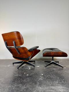 Charles Ray Eames Vintage 1st Generation Eames Lounge Chair Ottoman in Brazilian Rosewood - 4117065