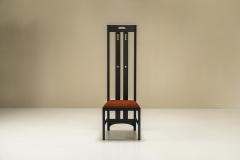 Charles Rennie Mackintosh 4 highback Ingram Dining Chairs by Charles Rennie Mackintosh Italy 1980s - 3121667