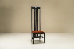 Charles Rennie Mackintosh 4 highback Ingram Dining Chairs by Charles Rennie Mackintosh Italy 1980s - 3121674