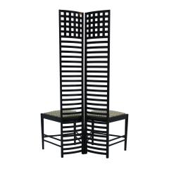 Charles Rennie Mackintosh Mackintosh Pair Of Ash Wood And Cotton 292 Hill House 1 Chairs Italy 60s - 862799