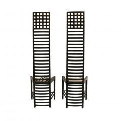 Charles Rennie Mackintosh Mid Century Modern Mackintosh 292 Hill House 1 Italian Pair of Ashwood Chairs - 1165759