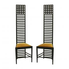 Charles Rennie Mackintosh Mid Century Modern Mackintosh 292 Hill House 1 Italian Pair of Ashwood Chairs - 1165772