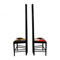 Charles Rennie Mackintosh Mid Century Modern Mackintosh 292 Hill House 1 Italian Pair of Ashwood Chairs - 1165793