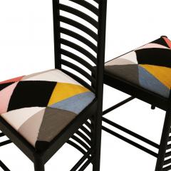 Charles Rennie Mackintosh Mid Century Modern Mackintosh 292 Hill House 1 Italian Pair of Ashwood Chairs - 1165798