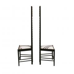 Charles Rennie Mackintosh Mid Century Modern Mackintosh 292 Hill House 1 Italian Pair of Ashwood Chairs - 2177494