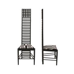 Charles Rennie Mackintosh Mid Century Modern Mackintosh 292 Hill House 1 Italian Pair of Ashwood Chairs - 2989969