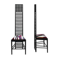 Charles Rennie Mackintosh Mid Century Modern Mackintosh 292 Hill House 1 Italian Pair of Ashwood Chairs - 2989983