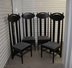 Charles Rennie Mackintosh Set of 8 Argyle Chairs by Charles R Mackintosh for Atelier International - 2655343