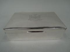 Charles Richard Comyns Comyns Sterling Silver Box with British Army Regimental Coat of Arms - 3764685