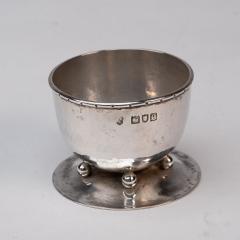 Charles Robert Ashbee C R Ashbee GOH A Rare Pair of Arts Crafts Hand Crafted Hammered Silver Salts  - 4187732