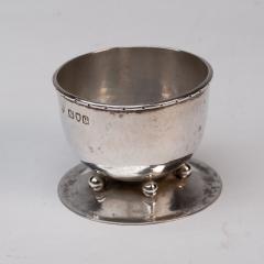 Charles Robert Ashbee C R Ashbee GOH A Rare Pair of Arts Crafts Hand Crafted Hammered Silver Salts  - 4187734