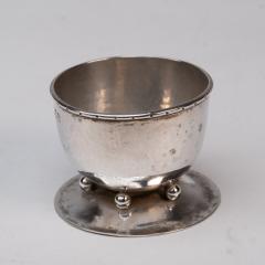 Charles Robert Ashbee C R Ashbee GOH A Rare Pair of Arts Crafts Hand Crafted Hammered Silver Salts  - 4187735