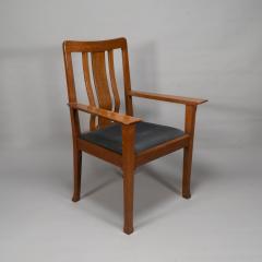 Charles Robert Ashbee C R Ashbee for the Guild of Handicraft A Rare Arts Crafts Oak Armchair - 4182801