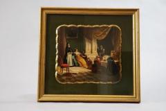 Charles Robert Leslie Papier mache painted framed plaque - 4774285