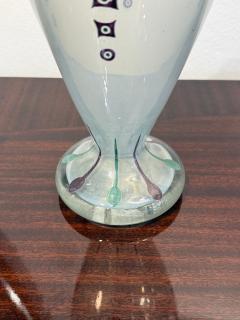 Charles Schell Corson Art Deco Hand Enameled Glass Vase by Charles Schneider France 1920 - 4770868