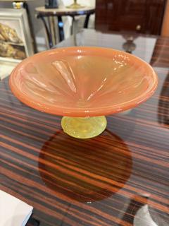 Charles Schneider Art Deco Tazza by Charles Schneider Red Tango Glass France 1928 - 4788196
